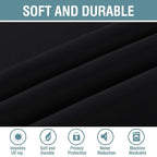 H.VERSAILTEX Blackout Curtains for Bedroom Black Out Curtains 90 inch Thermal - Image 4