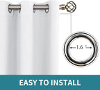 BGment White Curtains 45 Inches Length - Image 5