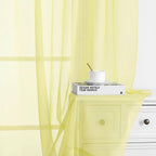 Chyhomenyc Sheer Curtains 84 Inches Long 2 Panels Set - Image 8