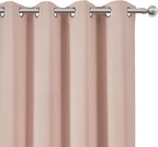 LEMOMO Blush Thermal Blackout Curtains/52 x 72 Inch/Set of 2 Panels Room - Image 6
