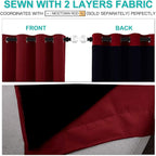 NICETOWN 100% Blackout Cold Blocking Curtain Panels, Thermal Insulated Curtains - Image 5