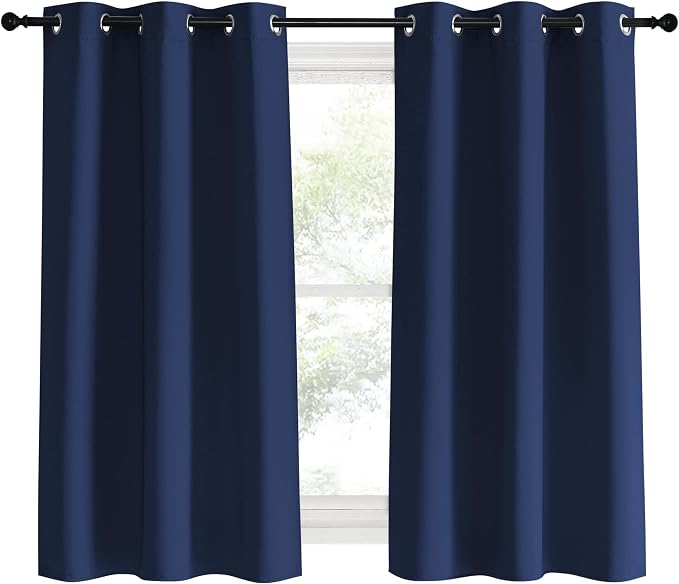 NICETOWN Blackout Draperies Curtains, 1 Pair, 42 x 60 Inch, All Season Thermal - Image 2