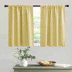 RYB HOME Short Light Yellow Curtains by RYBHOME