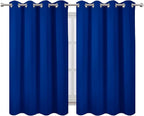 LEMOMO Royal Blue Thermal Blackout Curtains/52 x 54 Inch/Set of 2 Panels Room - Image 2