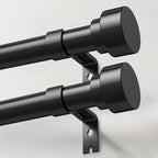 IFELS 2 Pack Heavy Duty Curtain Rods by IFELS