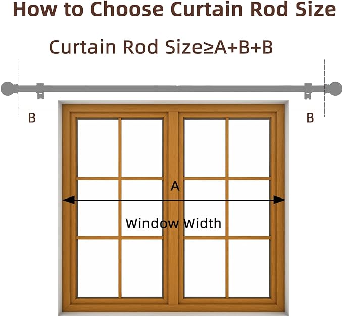 SMODBRODRE 2 Pack Curtain Rods for Window 32 and 48 - Image 5