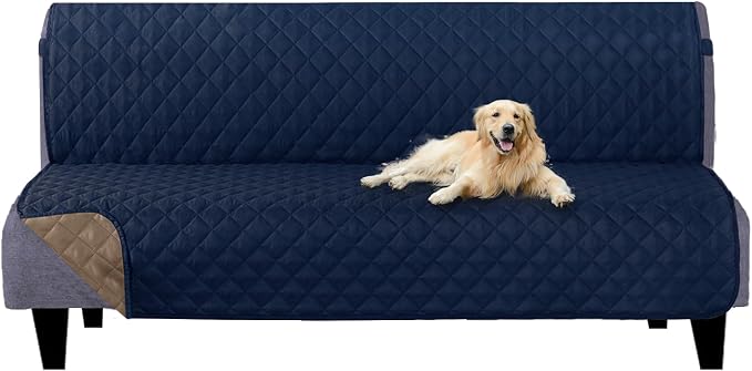 U-NICE HOME Futon Sofa Covers Reversible Sofa Slipcover Armless Cover Furniture by U-NICEHOME