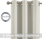 Yakamok Room Darkening Blackout Curtains Thermal Insulated Grommet Curtain - Image 3