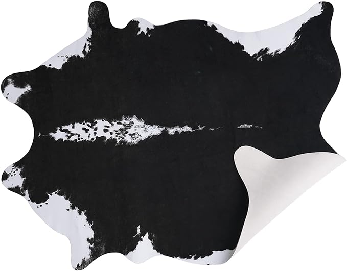 AROGAN Oversized Faux Cow Hides and Skins Rug-5.2 × 6.2 Feet Cow Print Area Rugs - Image 7