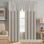 H.VERSAILTEX 4 Panels Blackout Curtain Valances - Image 2