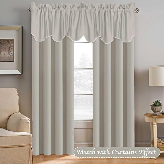 H.VERSAILTEX 2 Panels Blackout Curtain Valances - Image 2