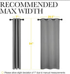 NICETOWN Bedroom Curtains Blackout Drapery Panels, Three Pass Microfiber - Image 6