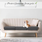 Newwiee 8Pcs Patio Cushion Covers Stretch Outdoor Cushion Cover Replacement - Image 6