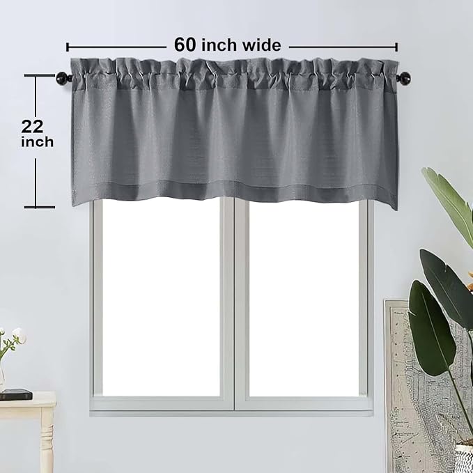 OWENIE Bob 1 PCS Dark Grey Valances - Image 2