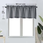 OWENIE Bob 1 PCS Dark Grey Valances - Image 2