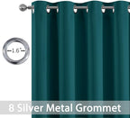 Yakamok Blackout Curtains for Bedroom 2 Panels Set 72 Inch Length Thermal - Image 2