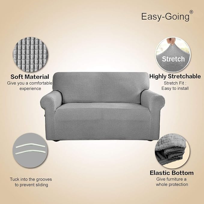 Easy-Going Stretch Loveseat Slipcover 1-Piece Sofa Cover Furniture Protector - Image 3