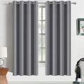 Yakamok Room Darkening Curtains Thermal Insulated Gray Blackout Curtain Panels by Yakamok