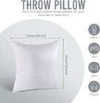 Utopia Bedding 14x14 Pillow Inserts, Sofa & Couch – Soft, Supportive & Fluffy - Image 8
