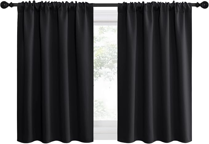 NICETOWN Short Curtains 36 inches Long, Kitchen Window Curtains Over Sink - Image 2
