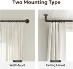 Zeerobee Curtain Rods for Windows 48 to 84, 1 Inch Industrial Wrap Around - Image 5