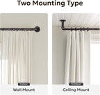 Zeerobee Curtain Rods for Windows 66 to 120, 1 Inch Industrial Wrap Around - Image 5