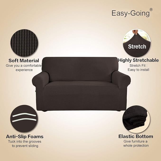 Easy-Going Stretch Sofa Slipcover 1-Piece Sofa Cover Furniture Protector Couch - Image 3
