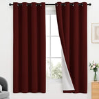 Yakamok Room Darkening 100% Blackout Curtains Grommet Window Treatments by Yakamok