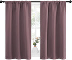 NICETOWN Kitchen Curtains, Short Blackout Curtains & Drapes, Small Window - Image 2