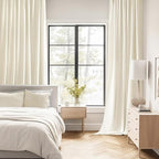 MIULEE Birch Back Tab Blackout Curtains 84 Inch Length 2 Panels Set - Image 2