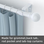 GXOACKJ Curtain Rods for windows 28-78 inch, 5/8 inch Decorative White Splicing - Image 3