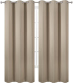 LEMOMO Khaki Thermal Blackout Curtains/42 x 84 Inch/Set of 2 Panels Room - Image 2