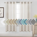 H.VERSAILTEX Linen Curtains Flax Linen Blended Curtain Panels by HVERSAILTEX