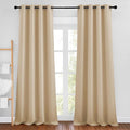 NICETOWN Biscotti Beige Curtains 96 inches Long, Grommet Thermal Insulated by NICETOWN
