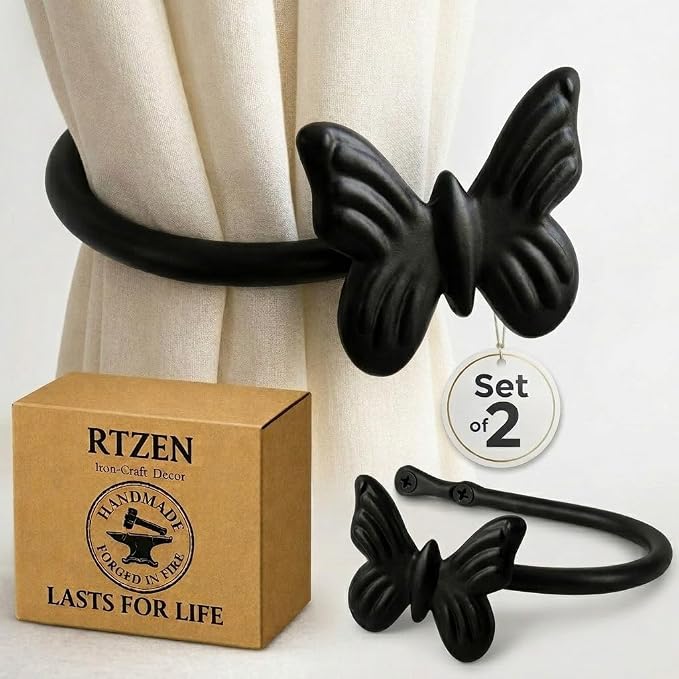 RTZEN Decorative Metal Curtain Tiebacks by RTZEN