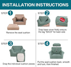 Turquoize 2 Piece Chair Covers Chair Slipcovers - Image 6