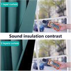 NICETOWN 100% Blackout Curtains 108 inches Long, Noise Reduction Window - Image 2