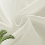 SpaceDresser Basic Rod Pocket Sheer Voile Window Curtain Panels Ivory 1 Pair 2 - Image 5