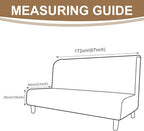 U-NICE HOME Stretch Futon Cover Armless Bed Slipcover - Image 6