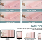 Blush Pink Small Sheer Curtains Tier 24 Inches Length 2 Pieces, Light Filtering - Image 7