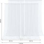 White Sheer Tulle Backdrop Curtains - Image 7