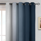 Yakamok Room Darkening Ombre Curtains 84 Inch Length, Light Blocking Grommet - Image 3