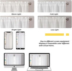 Chyhomenyc White Short Curtain Valance - Image 4