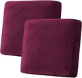 H.VERSAILTEX Velvet Stretch Couch Cushion Cover Plush Cushion Slipcover by HVERSAILTEX