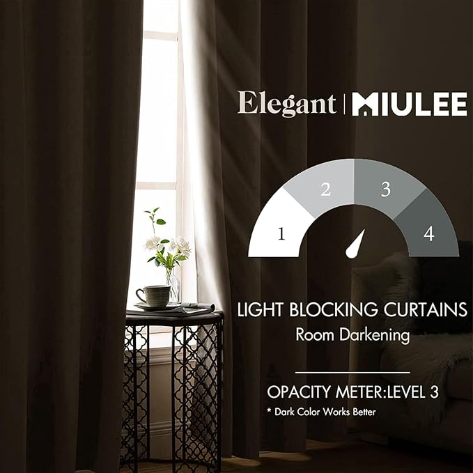 MIULEE Blackout Curtains 96 Inches Long - Image 2