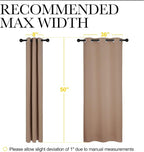 NICETOWN Small Window Kitchen Blackout Curtains, Thermal Insulated Solid - Image 7