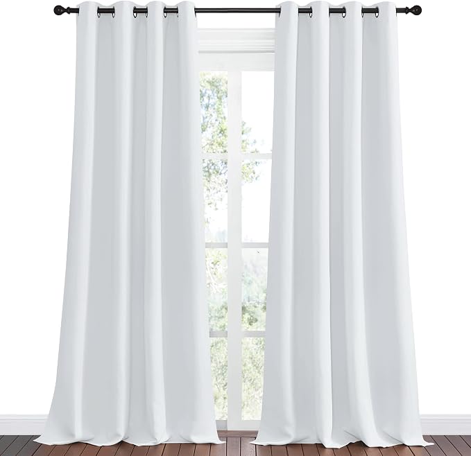 NICETOWN Room Darkening Curtain Panels, 2 Panels, 55 inches W x 120 inches - Image 2