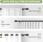 5/8” Diameter Curtain Rods 30-45 Inch, - Image 7