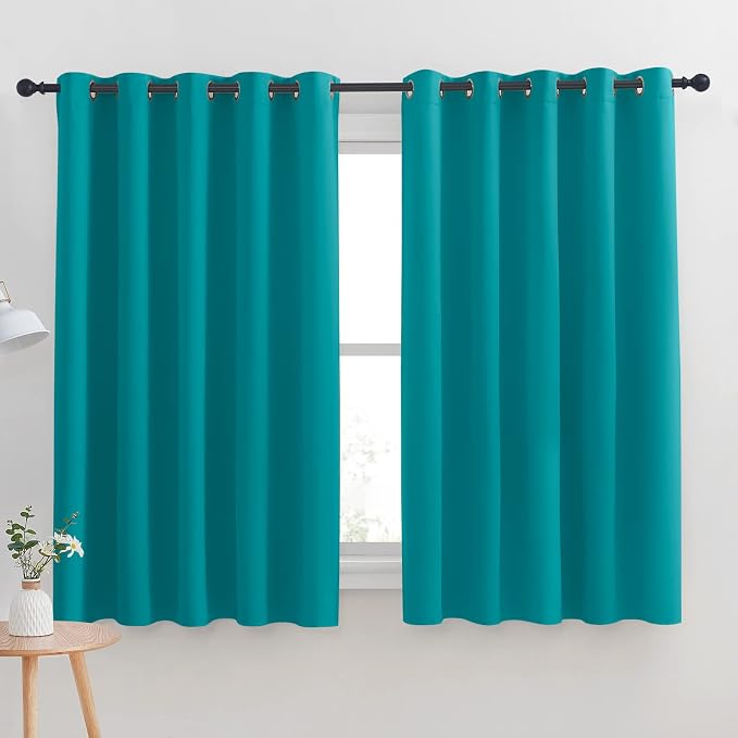 NICETOWN Thermal Insulated Peacock Teal Blackout Curtains by NICETOWN