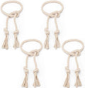 4 Pcs Hand Woven Curtain Tiebacks No Drilling by Apipi